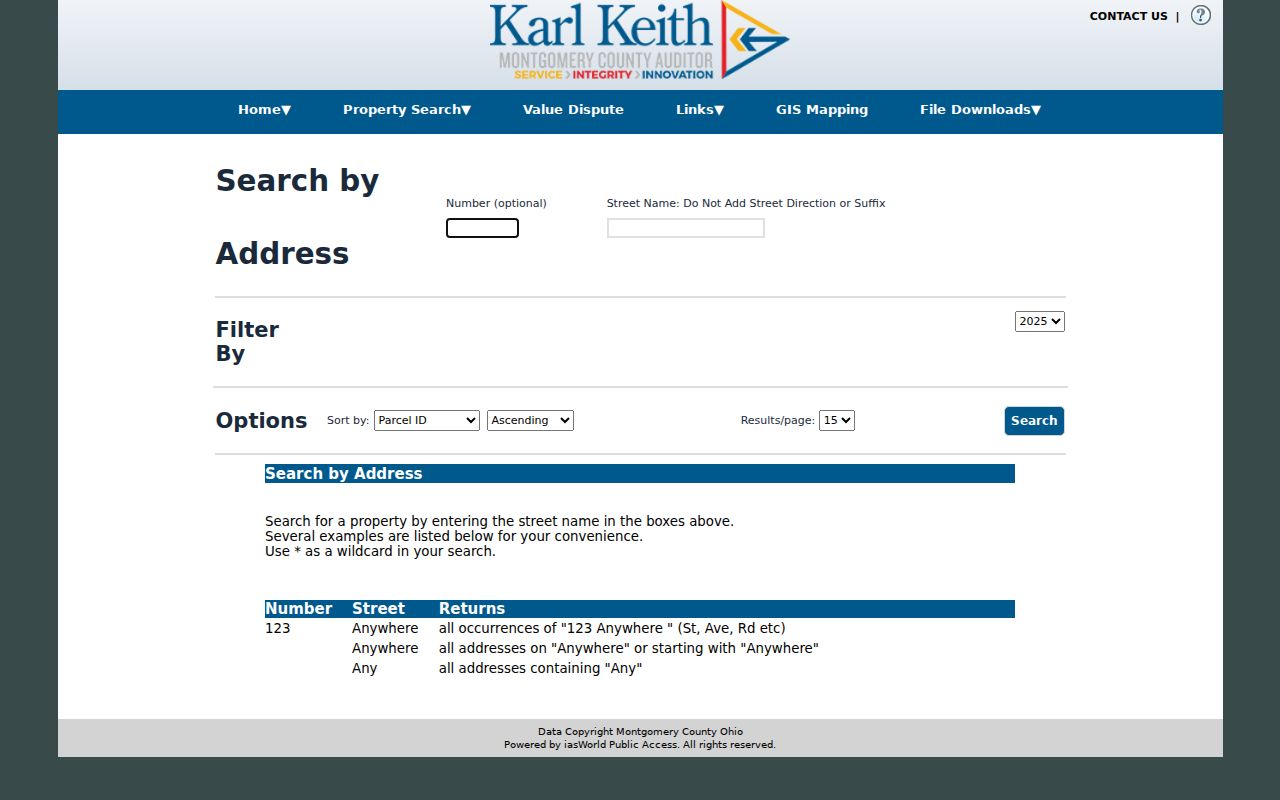 Riverside residents directory Montgomery County Auditor address search