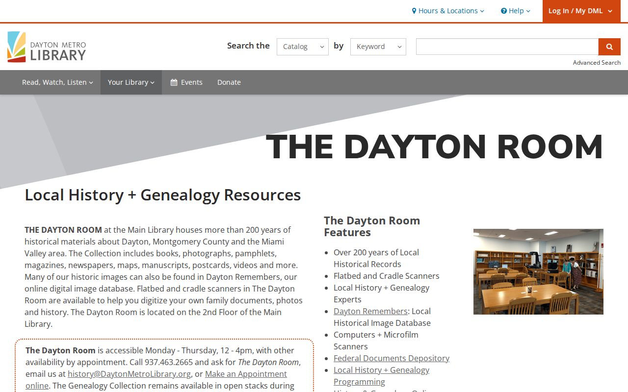 Riverside residents directory Dayton Room local history resources