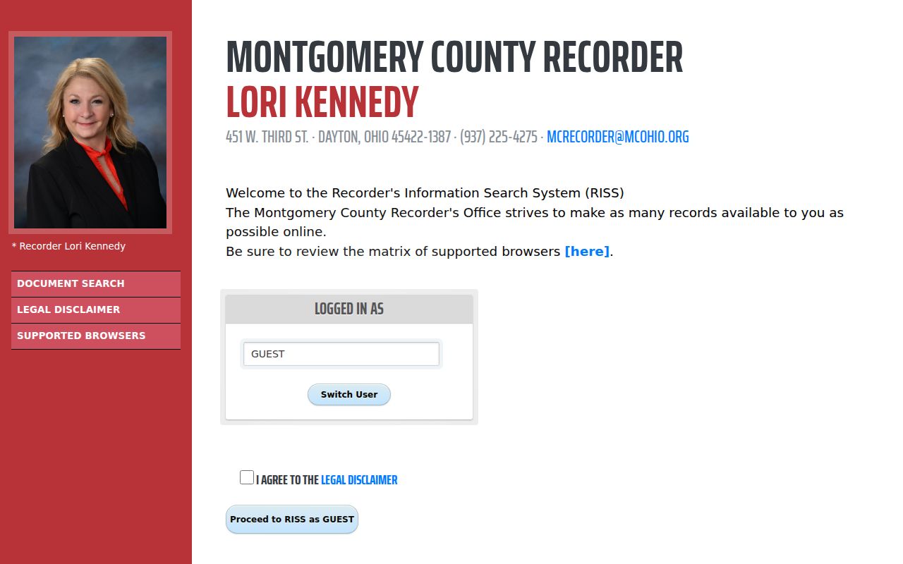 Riverside residents directory Recorder RISS document search