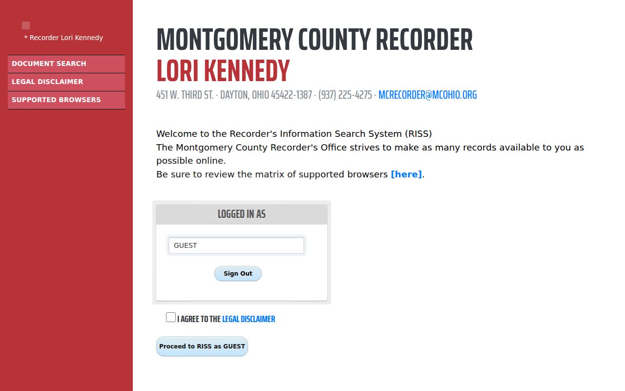 Montgomery County RISS name search for a Riverside deed-chain investigation
